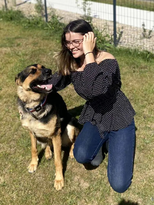 photo de camille et son chien